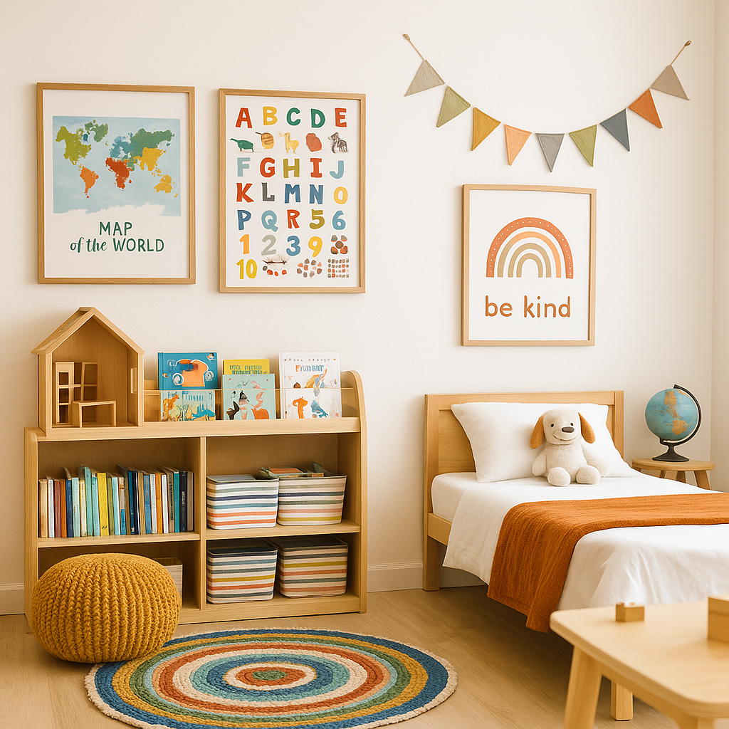 Ideias de decoração educativa para o quarto infantil